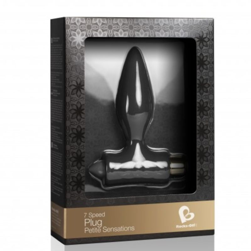 ROCKS-OFF - PETITE SENSATIONS ANAL PLUG FOR BEGINNERS - BLACK - NOCTURNA DESIRES