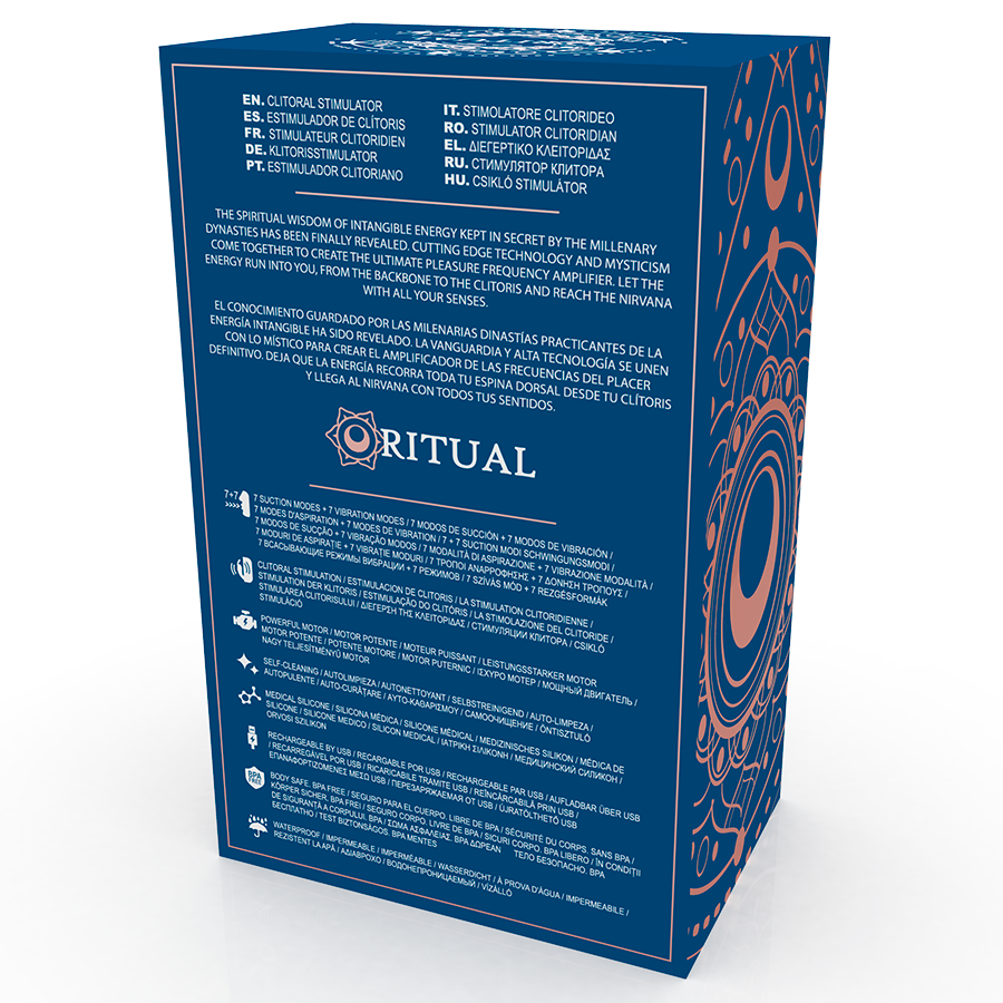 RITHUAL - SHUSHU 2.0 NEW GENERATION CLITORAL AQUA - NOCTURNA DESIRES