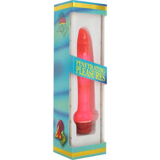 SEVEN CREATIONS - JELLY THIN PINK ANAL VIBRATOR - NOCTURNA DESIRES