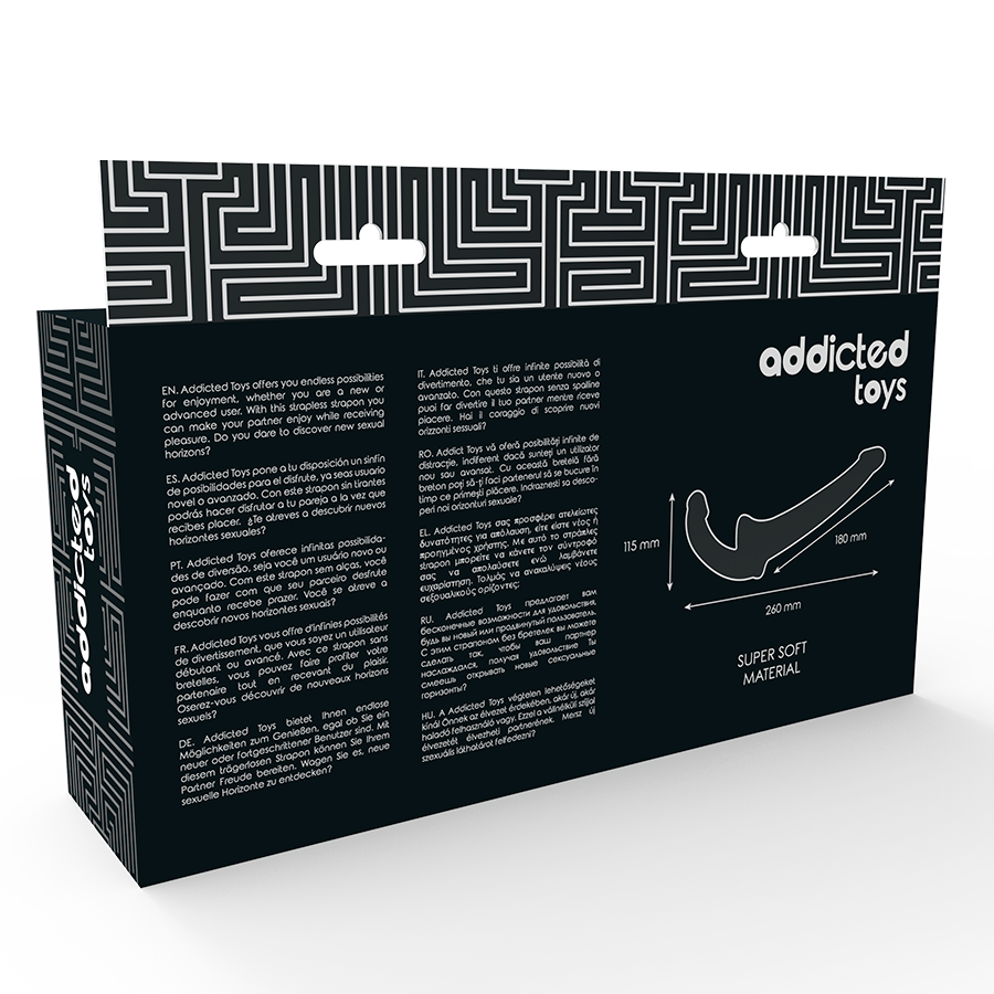 ADDICTED TOYS - DILDO WITH RNA S WITHOUT NATURAL SUPPORT - NOCTURNA DESIRES