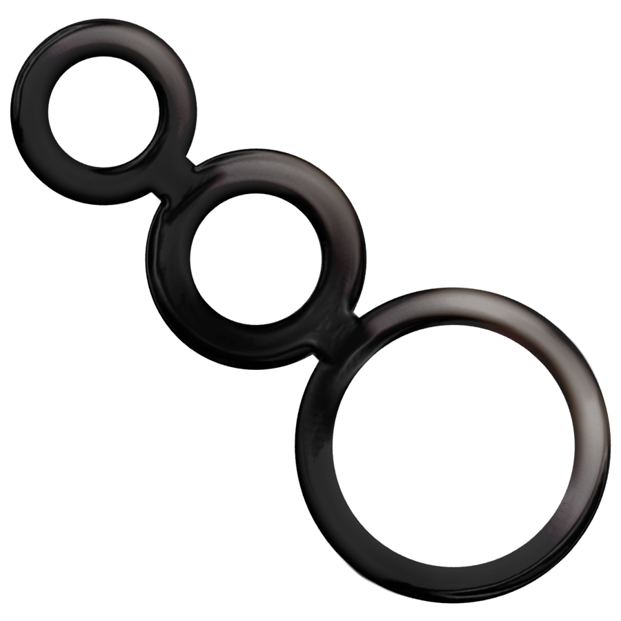 ADDICTED TOYS - RINGS SET FOR PENIS - SMOKED - NOCTURNA DESIRES