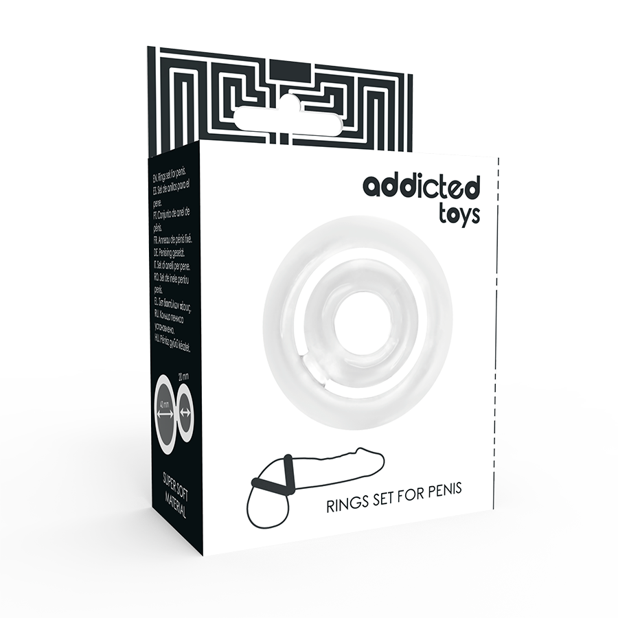 ADDICTED TOYS - POTENZ- C-RING PENIS CLEAR - NOCTURNA DESIRES