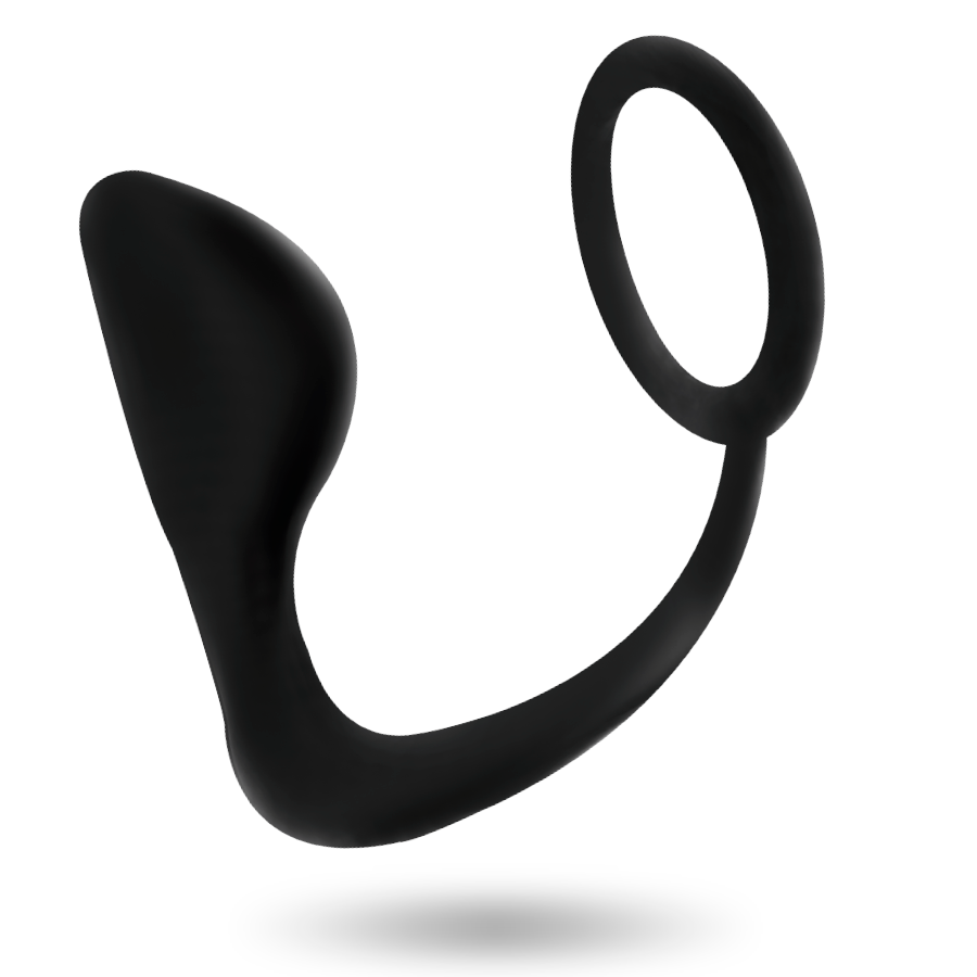 ADDICTED TOYS - ANAL PLUG WITH BLACK PENIS RING - NOCTURNA DESIRES