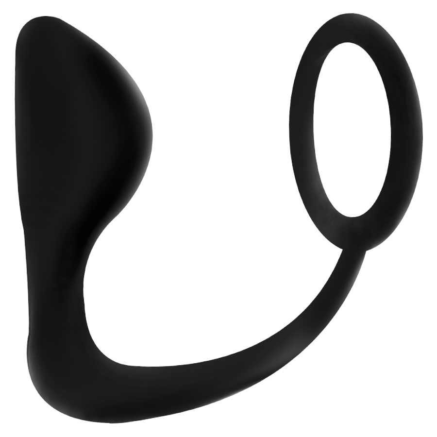 ADDICTED TOYS - ANAL PLUG WITH BLACK PENIS RING - NOCTURNA DESIRES