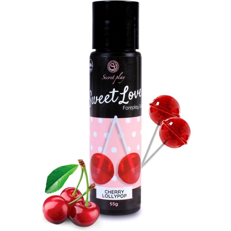 SECRETPLAY - CHERRY LOLLIPOP GEL SWEET LOVE 60 ML - NOCTURNA DESIRES