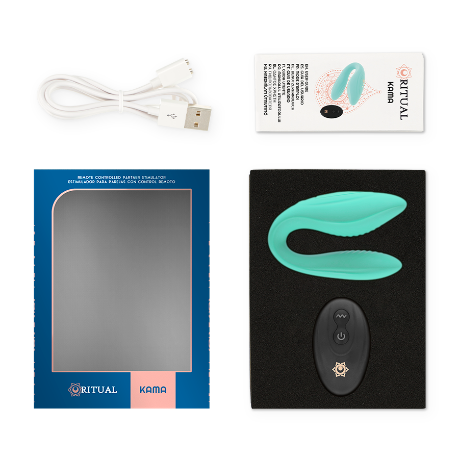 RITHUAL - KAMA REMOTE CONTROL FOR COUPLES AQUA - NOCTURNA DESIRES