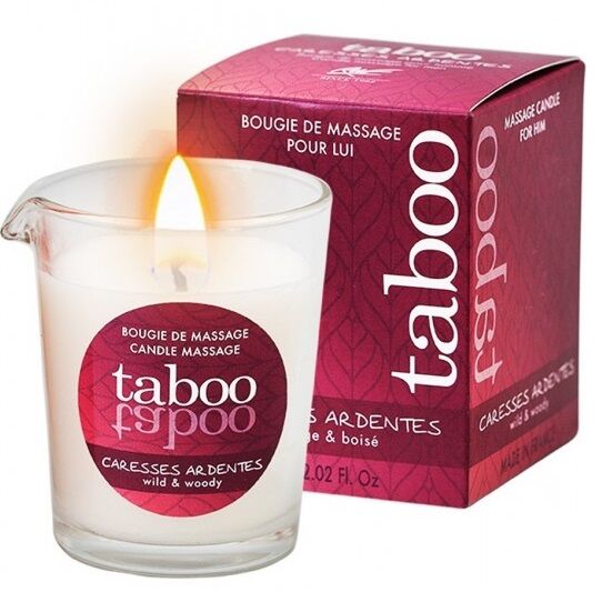 RUF - TABOO MASSAGE CANDLE FOR HIM CARESSES ARDENTES FERN AROMA - NOCTURNA DESIRES