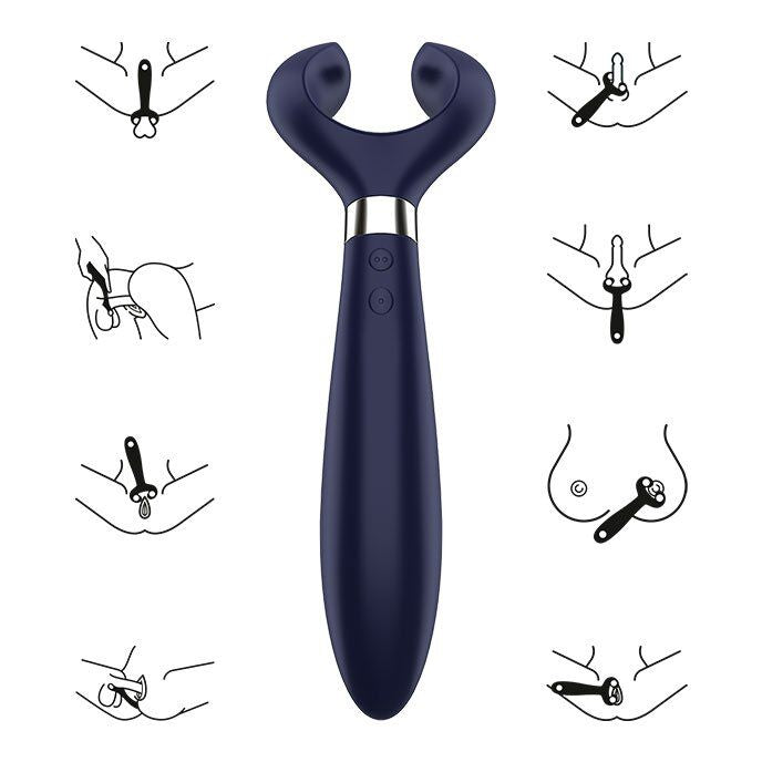 SATISFYER - ENDLESS FUN MULTI VIBRATOR 3 BLUE - NOCTURNA DESIRES