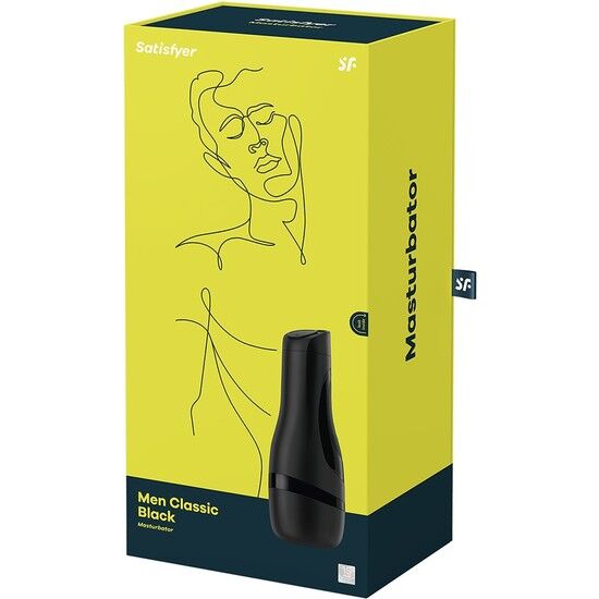 SATISFYER - MASTURBATOR MEN CLASSIC BLACK - NOCTURNA DESIRES