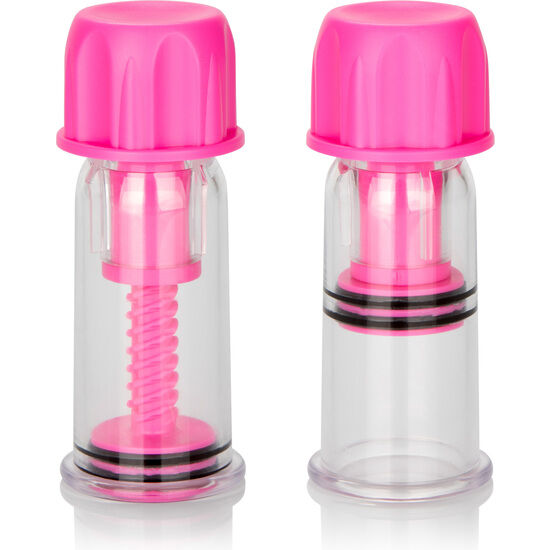 CALEXOTICS - VACCUM TWIST PINK NIPPLE SUCTION CUP - NOCTURNA DESIRES