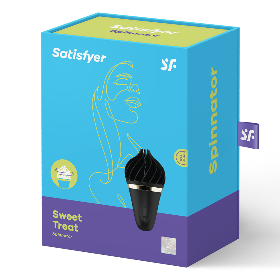 SATISFYER - SWEET TREAT SPINNATOR BLACK - NOCTURNA DESIRES