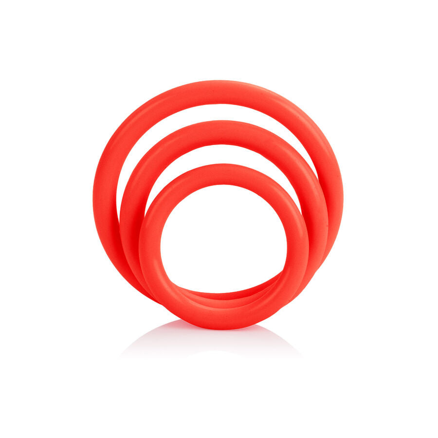 CALEXOTICS - TRI-RINGS SET RED - NOCTURNA DESIRES