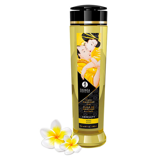 SHUNGA - SERENITY EROTIC MASSAGE OIL 240 ML - NOCTURNA DESIRES