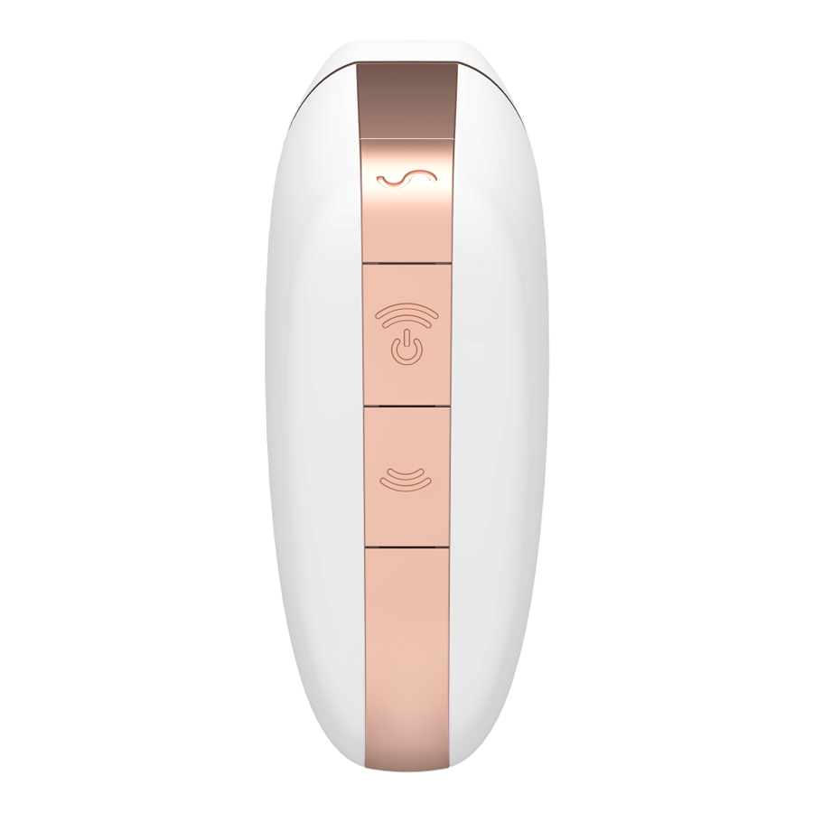 SATISFYER - LOVE TRIANGLE AIR PULSE STIMULATOR & VIBRATOR WHITE - NOCTURNA DESIRES