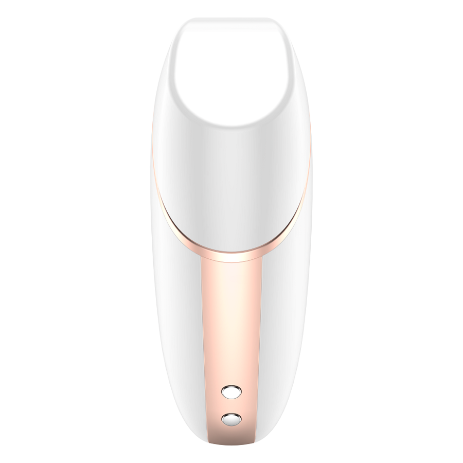 SATISFYER - LOVE TRIANGLE AIR PULSE STIMULATOR & VIBRATOR WHITE - NOCTURNA DESIRES