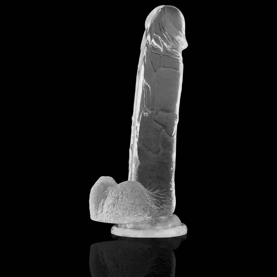 X RAY - CLEAR COCK WITH BALLS 22 CM -O- 4.6 CM - NOCTURNA DESIRES