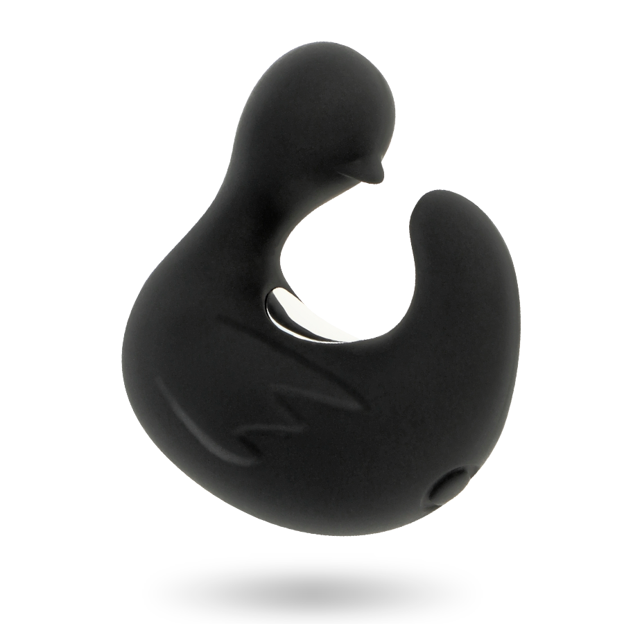 BLACK&SILVER - DUCKYMANIA RECHARGEABLE SILICONE STIMULATING DUCK THIMBLE - NOCTURNA DESIRES