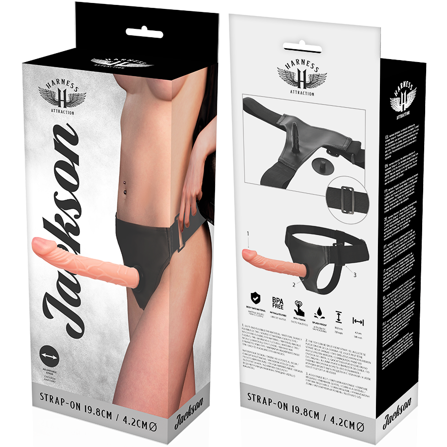 HARNESS ATTRACTION - RNES JACKSON 19.8 CM -O- 4.2 CM - NOCTURNA DESIRES