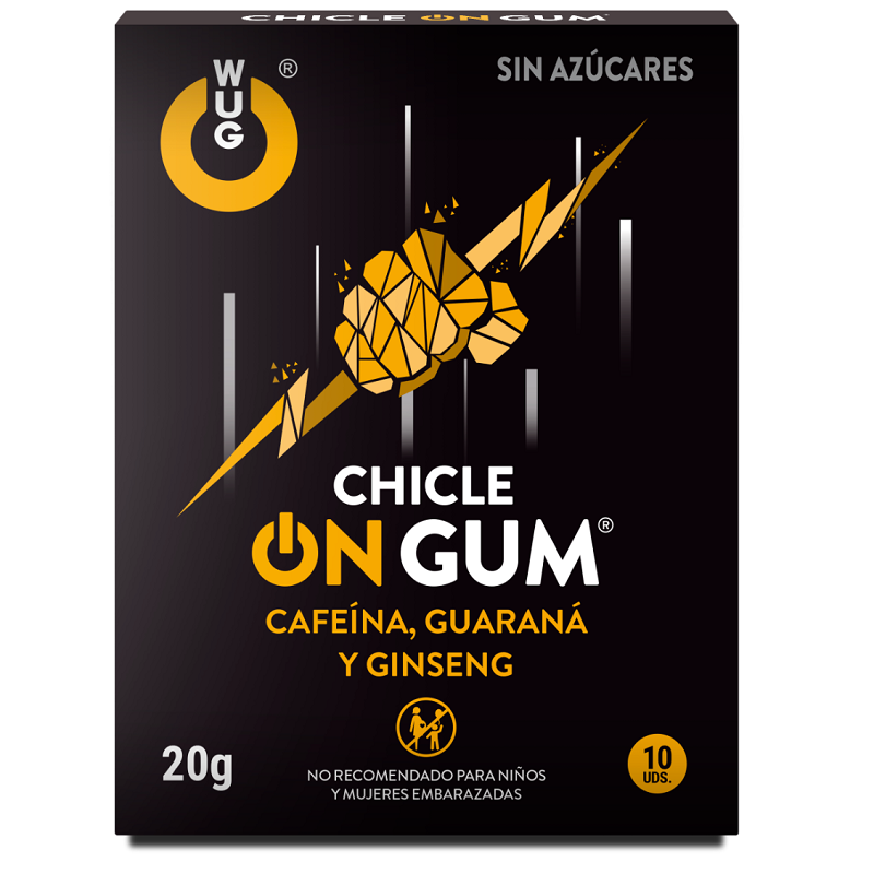 WUG GUM - ON CAFFEINE, GINSENG AND GUARANA GUM 10 UNITS - NOCTURNA DESIRES