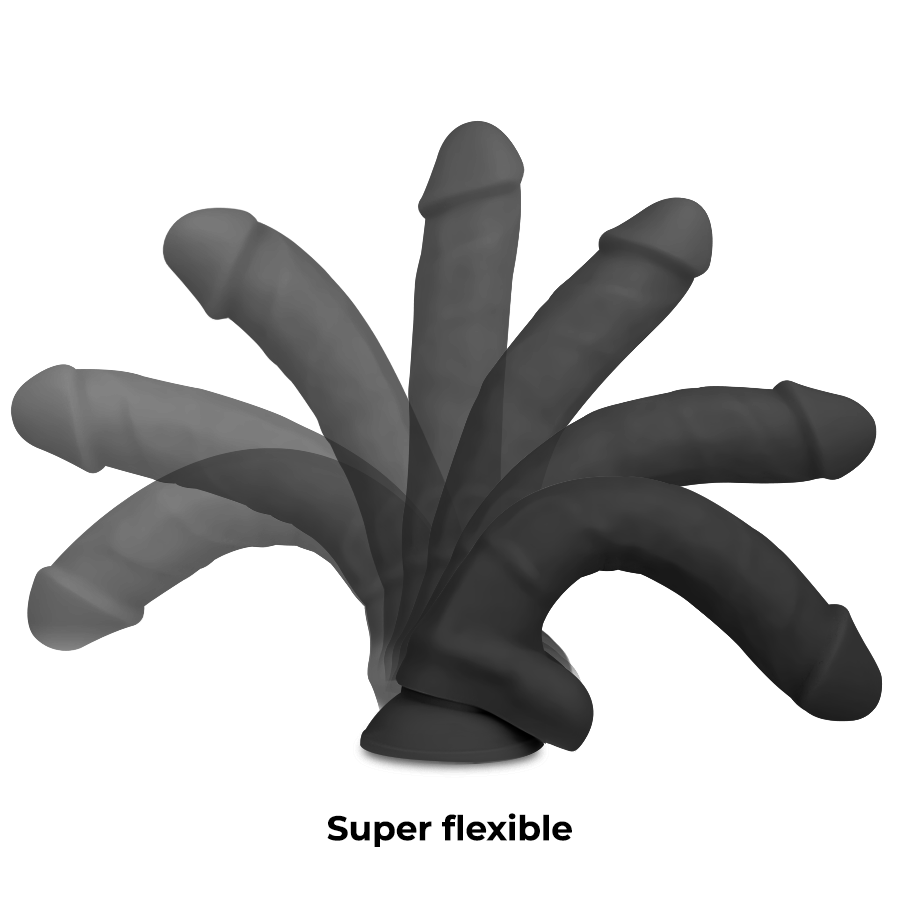 COCK MILLER - DILDO REALISTIC SILICONE DENSITY ARTICULABLE BLACK 18 CM - NOCTURNA DESIRES