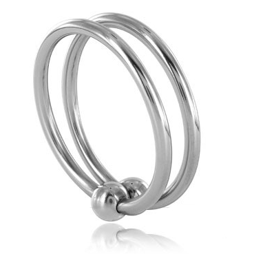 METAL HARD - DOUBLE STEEL RING 30MM METAL HARD NOCTURNA DESIRES