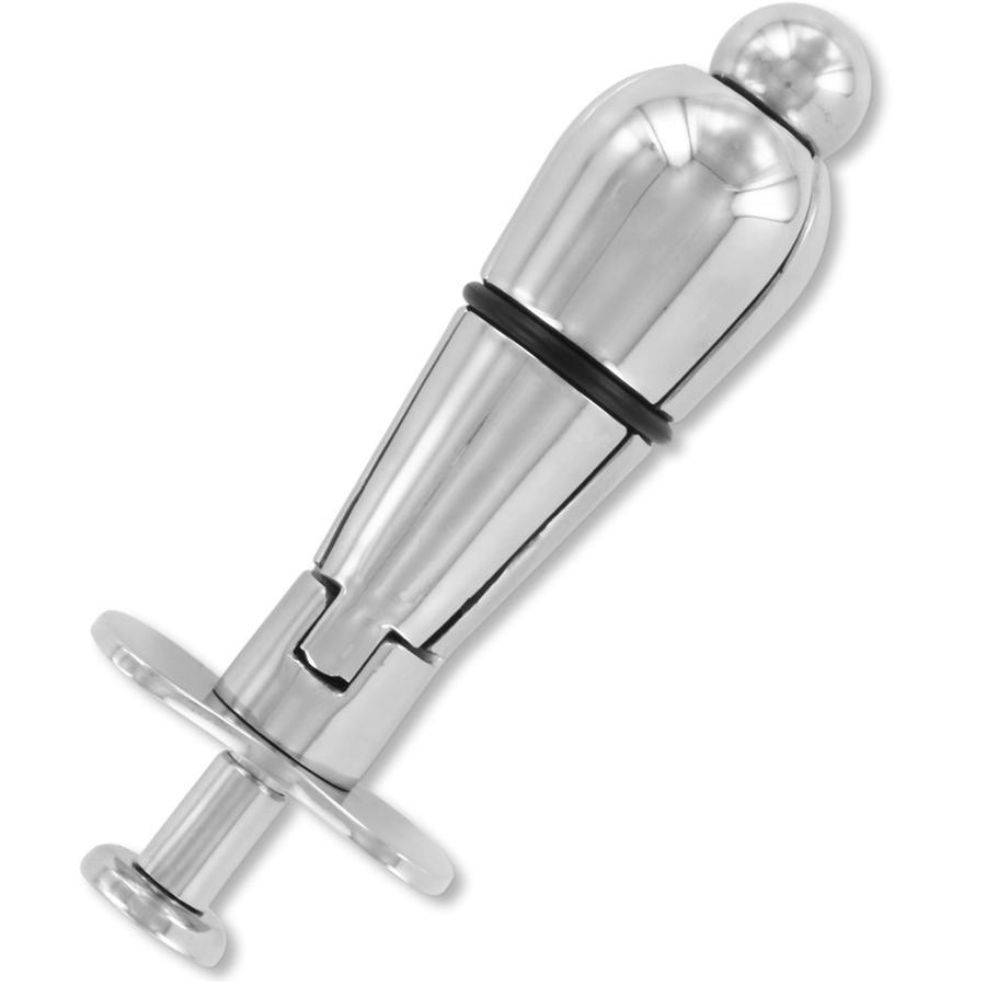 METAL HARD - METAL ANAL PLUG WITH LOCK - NOCTURNA DESIRES