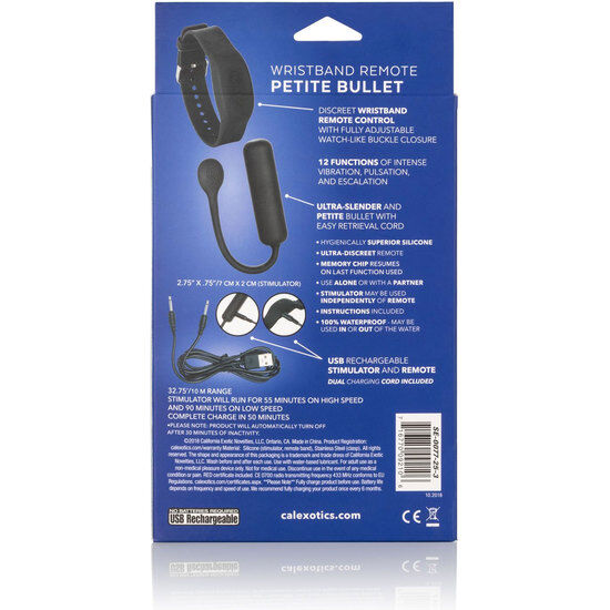 CALEXOTICS - WRISTBAND REMOTE PETITE BULLET - NOCTURNA DESIRES