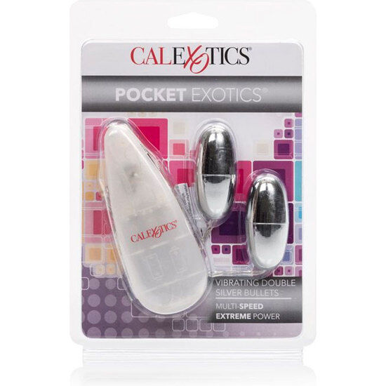 CALEXOTICS - VIBRATING BULLETS SILVER DUO - NOCTURNA DESIRES