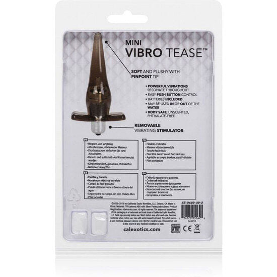 CALEXOTICS - MINI VIBRO TEASE BLACK - NOCTURNA DESIRES