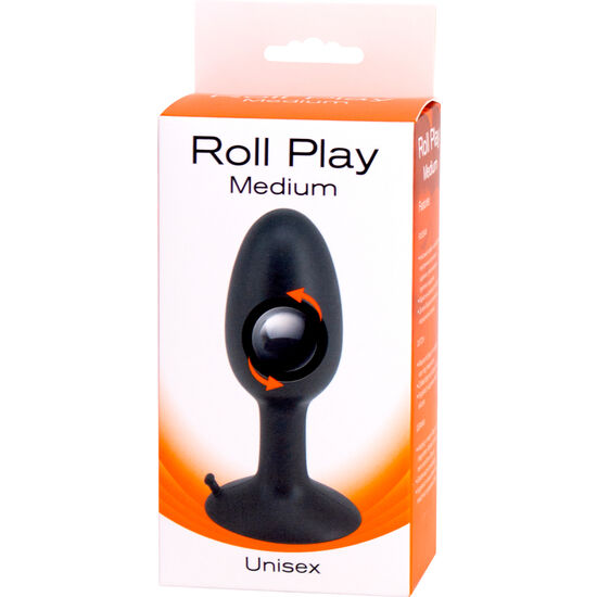 SEVEN CREATIONS - ROLL PLAY MEDIUM SILICONE PLUG - NOCTURNA DESIRES