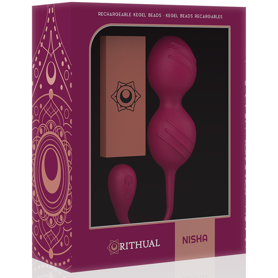 RITHUAL - NISHA RECHARGEABLE VIBRATING KEGEL BALLS ORCHID - NOCTURNA DESIRES