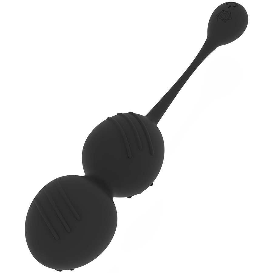 RITHUAL - NISHA RECHARGEABLE VIBRATING KEGEL BALLS BLACK - NOCTURNA DESIRES