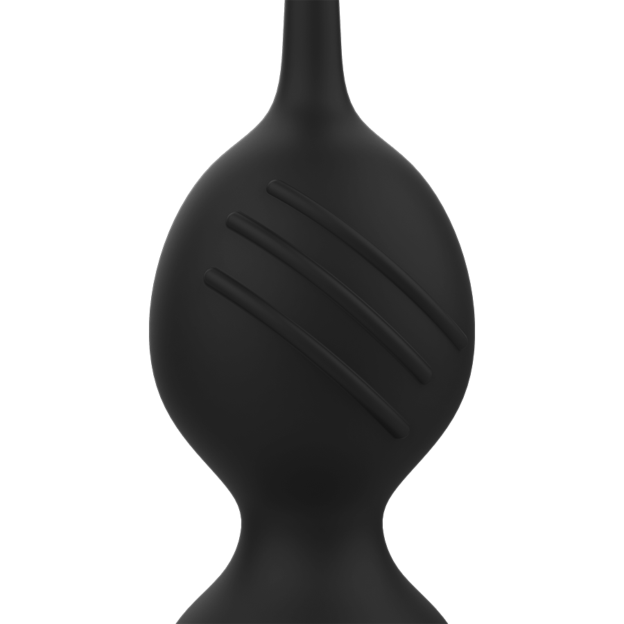 RITHUAL - NISHA RECHARGEABLE VIBRATING KEGEL BALLS BLACK - NOCTURNA DESIRES