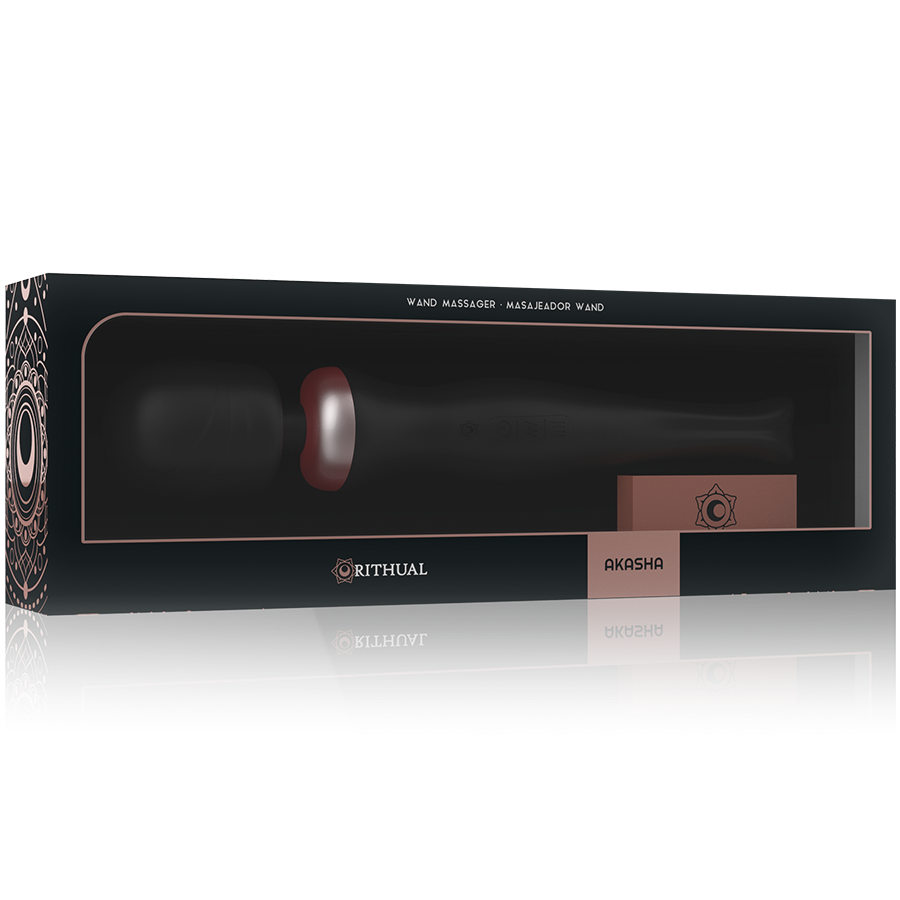RITHUAL - POWERFUL RECHARGEABLE AKASHA WAND 2.0 BLACK - NOCTURNA DESIRES