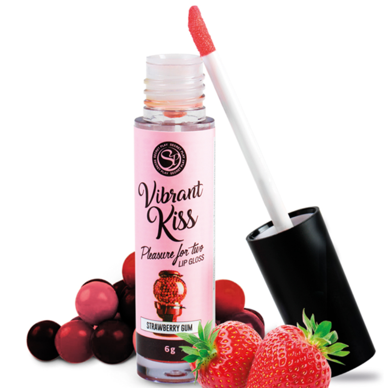 SECRETPLAY - LIP GLOSS VIBRANT KISS STRAWBERRY GUM - NOCTURNA DESIRES