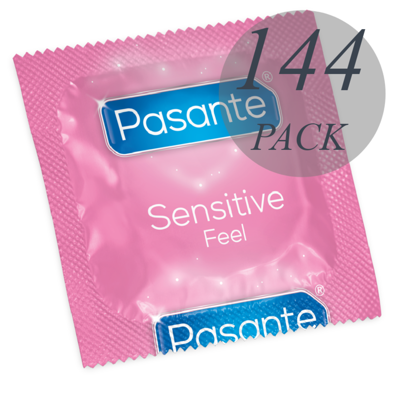 PASANTE - SENSITIVE ULTRAFINE CONDOMS 144 UNITS - NOCTURNA DESIRES