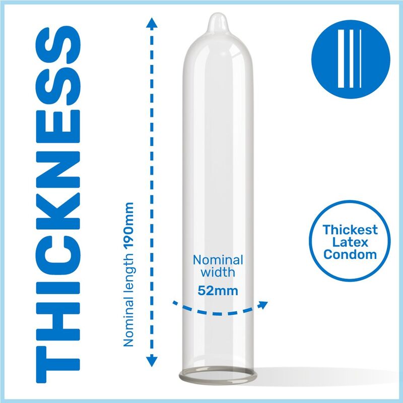 PASANTE - EXTRA CONDOM EXTRA THICK 3 UNITS - NOCTURNA DESIRES