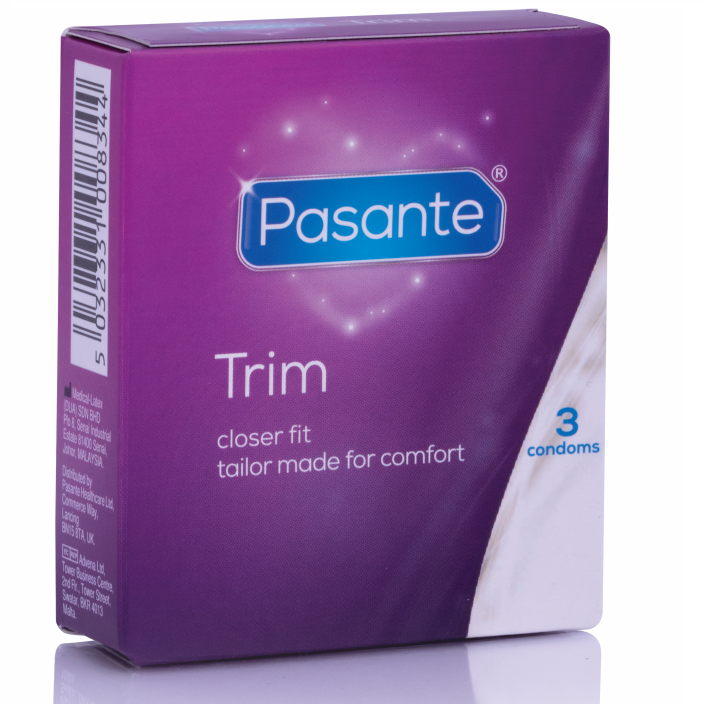 PASANTE - THIN TRIM MS THIN CONDOM 3 UNITS - NOCTURNA DESIRES
