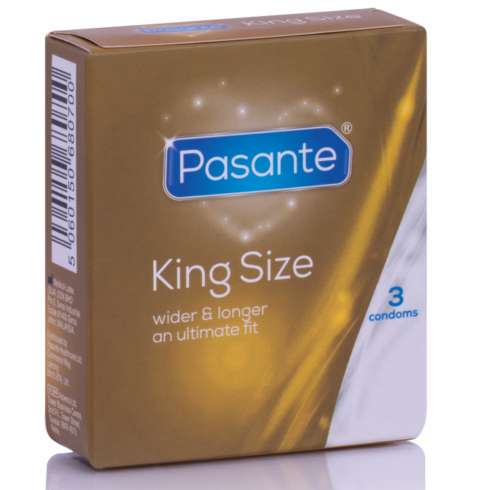 PASANTE - CONDOMS KING SIZE 3 UNITS - NOCTURNA DESIRES
