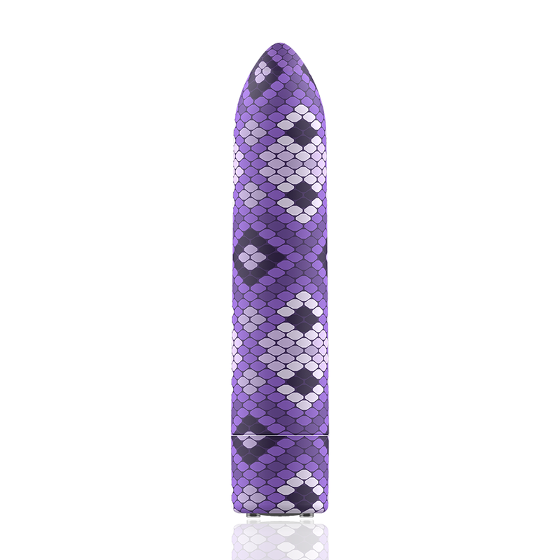 CUSTOM BULLETS - RECHARGEABLE SNAKE PURPLE MAGNETIC BULLET 10 INTENSITIES - NOCTURNA DESIRES