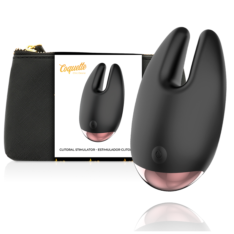 COQUETTE CHIC DESIRE - CLITORIAL STIMULATOR BLACK / GOLD - NOCTURNA DESIRES