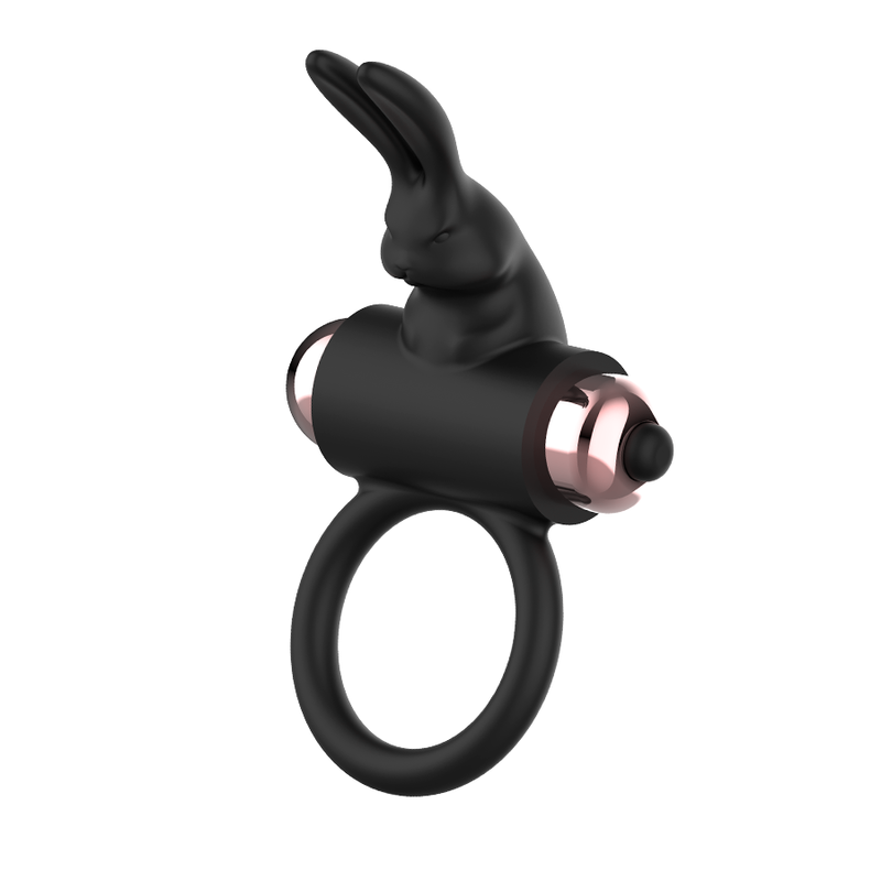 COQUETTE CHIC DESIRE - COCK RING WITH VIBRATOR BLACK/ GOLD - NOCTURNA DESIRES
