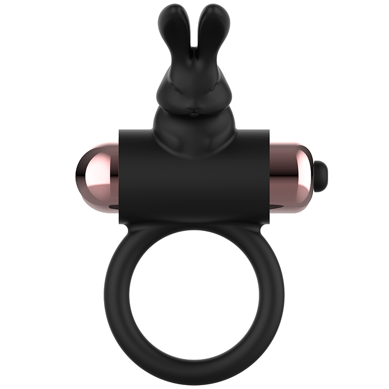 COQUETTE CHIC DESIRE - COCK RING WITH VIBRATOR BLACK/ GOLD - NOCTURNA DESIRES