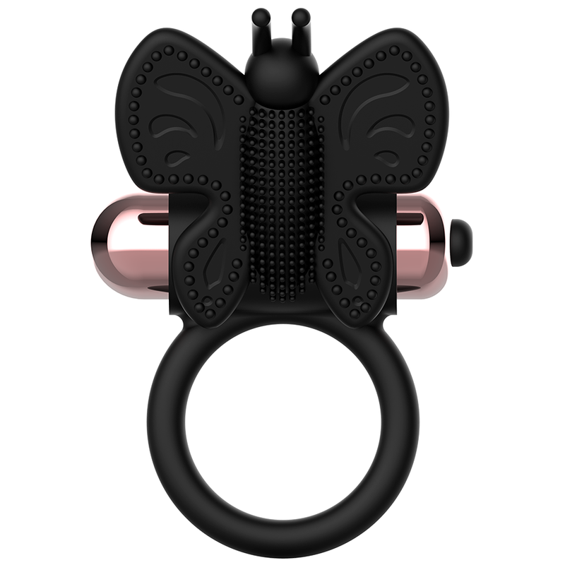COQUETTE CHIC DESIRE - COCK RING BUTTERFLY WITH VIBRATOR BLACK/ GOLD - NOCTURNA DESIRES