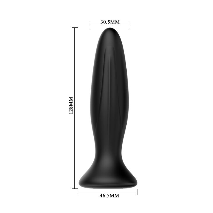 MR PLAY - RECHARGEABLE BLACK VIBRATOR ANAL PLUG - NOCTURNA DESIRES