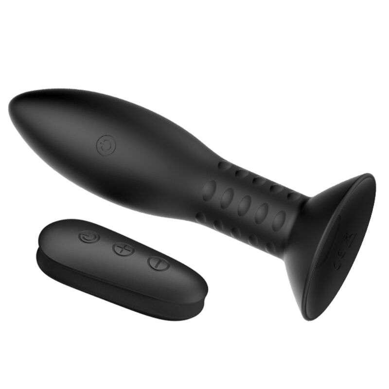 MR PLAY - PLUG WITH BLACK ROTATING BALLS REMOTE CONTROL - NOCTURNA DESIRES