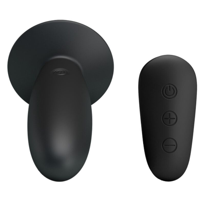 MR PLAY - ANAL PLUG WITH VIBRATION BLACK REMOTE CONTROL - NOCTURNA DESIRES