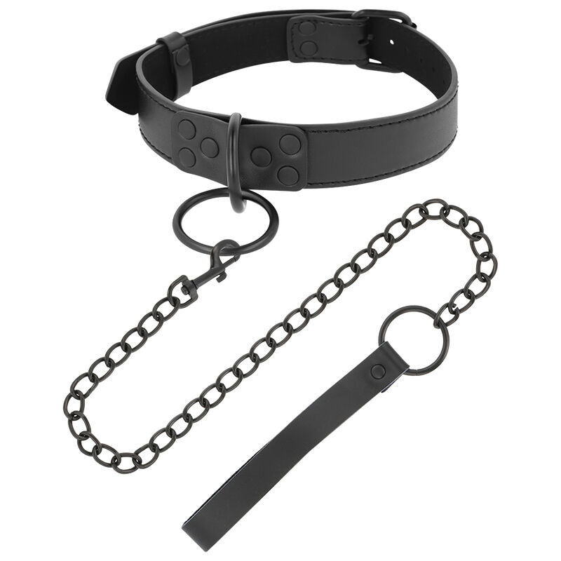 DARKNESS - BLACK NECKLACE WITH CHAIN - NOCTURNA DESIRES