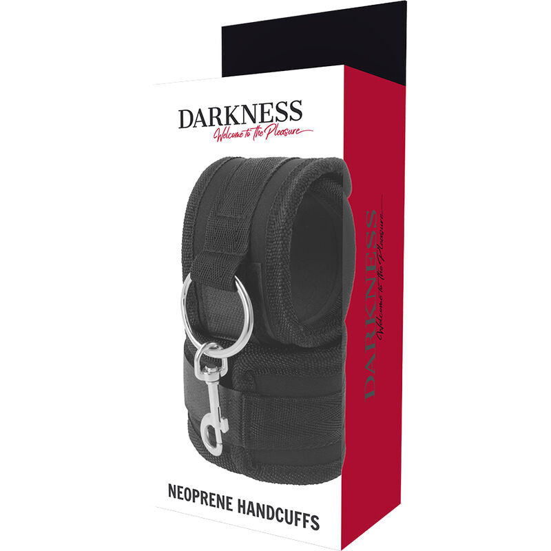 DARKNESS - NEOPRENE HANDCUFFS - NOCTURNA DESIRES