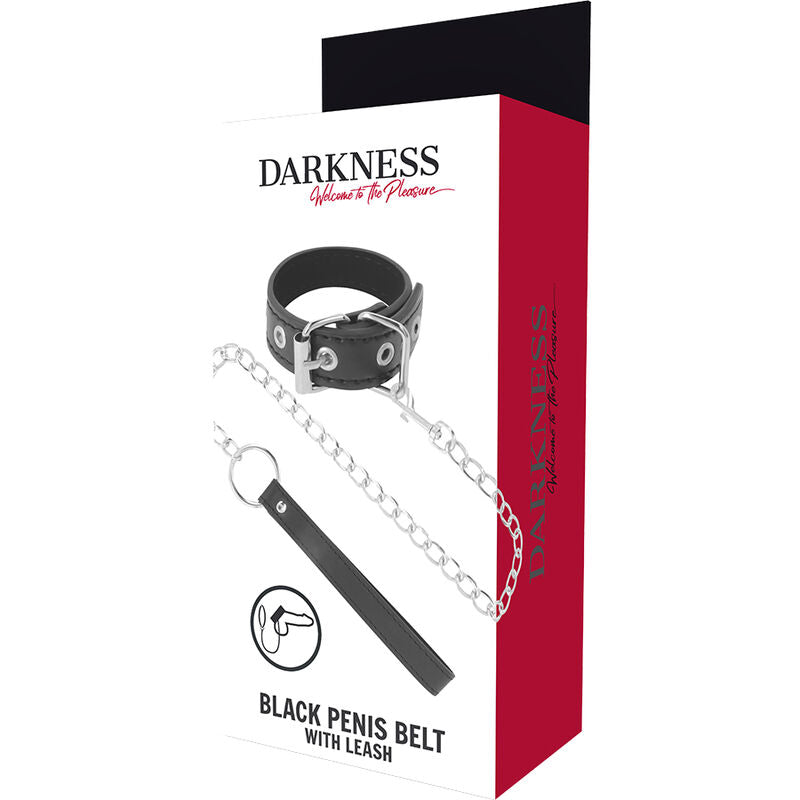 DARKNESS - PENIS RING WITH STRAP - NOCTURNA DESIRES